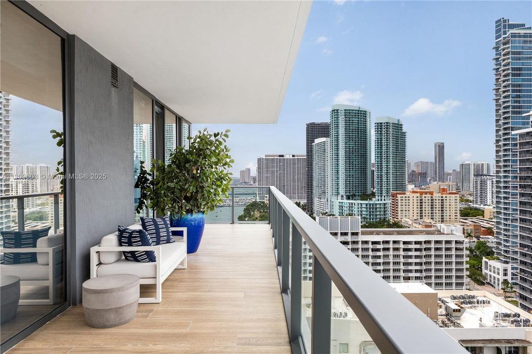 Sunset Balcony off office