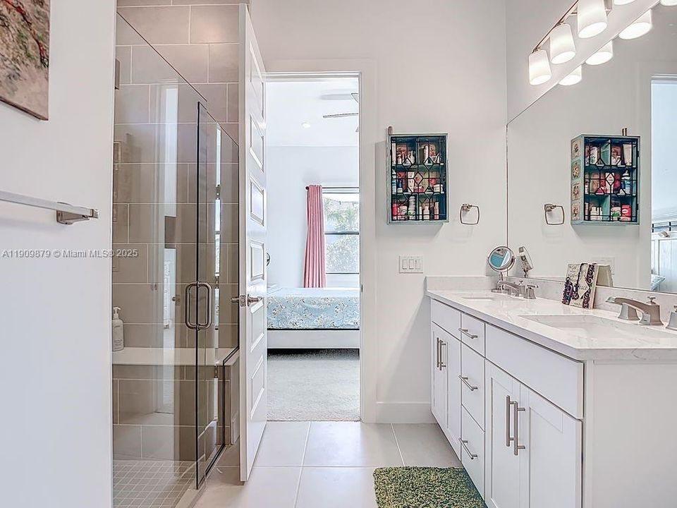 Primary bath with shower