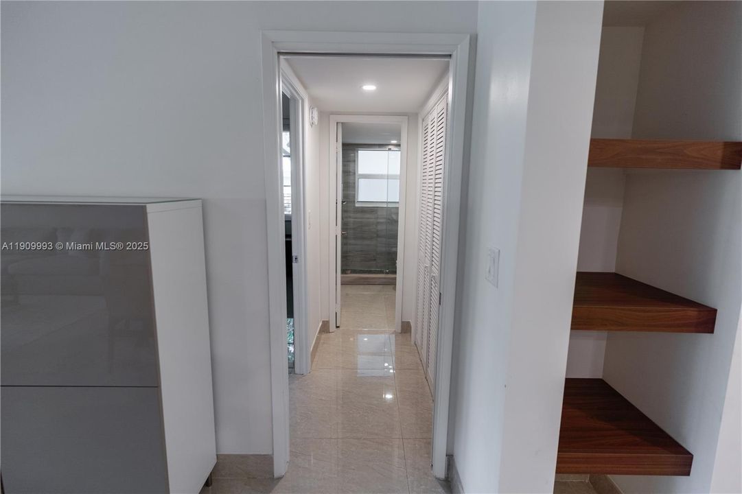 Hallway to second room