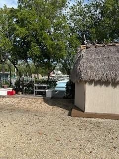 Enclosed Tiki Hut