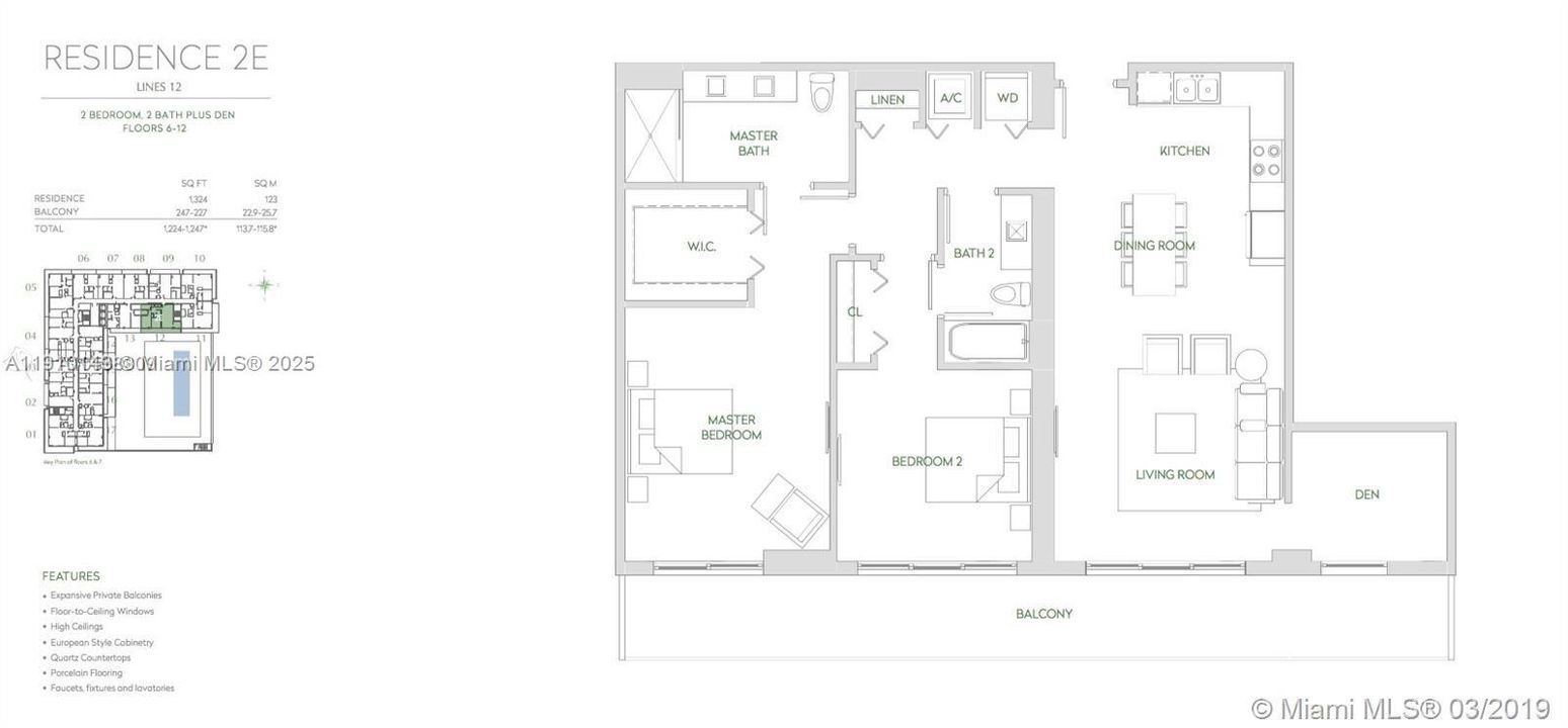 Active With Contract: $669,000 (2 beds, 2 baths, 1136 Square Feet)