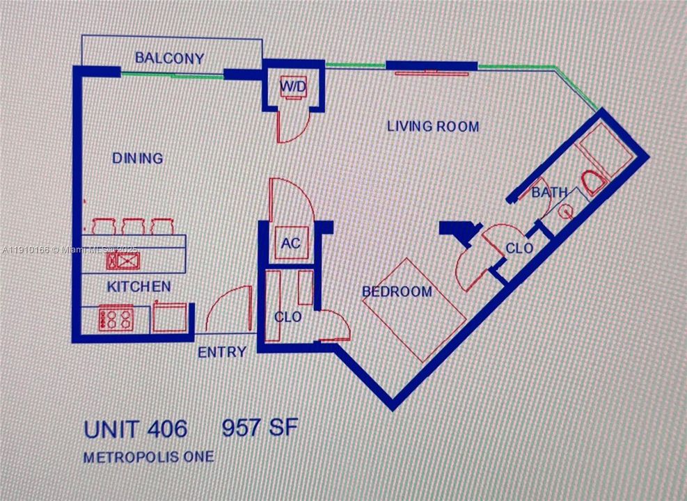 待售: $379,900 (1 贝兹, 1 浴室, 957 平方英尺)