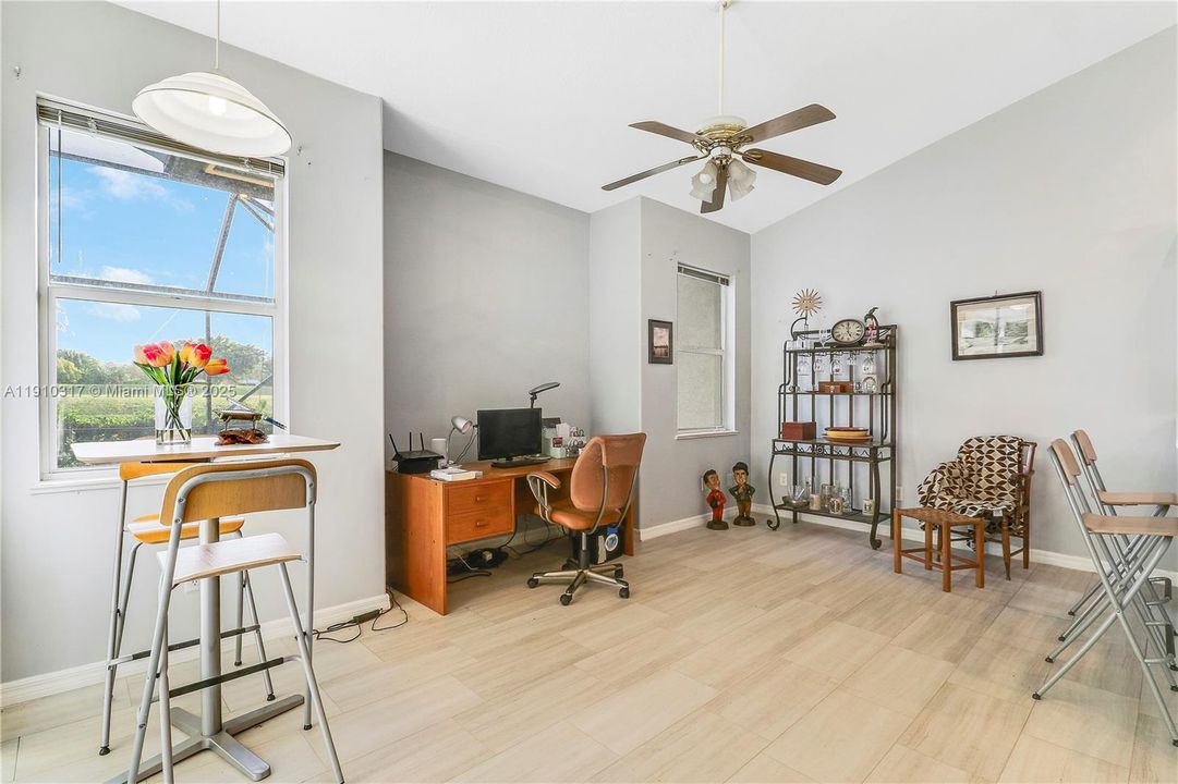 Family room and breakfast area