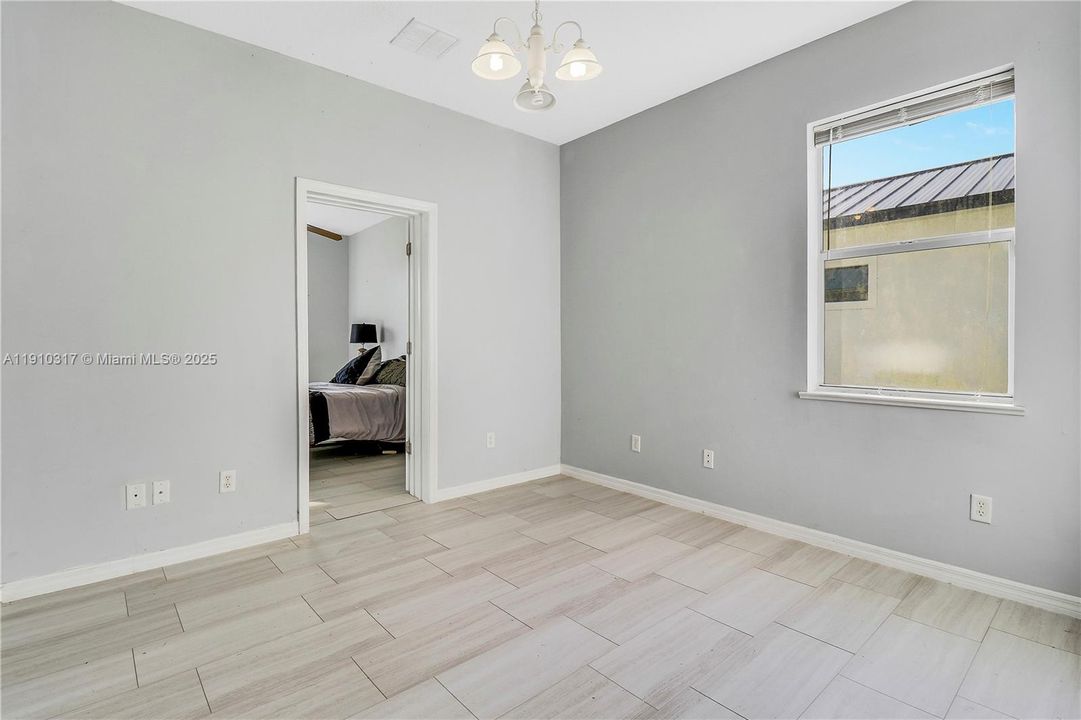 Bedroom #3 view to sitting room