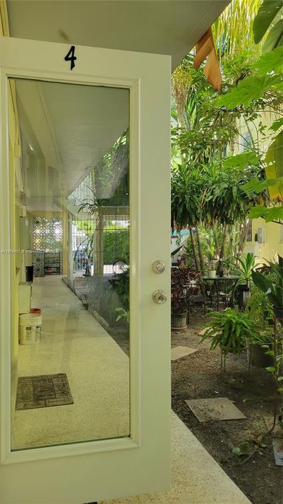 gated garden courtyard