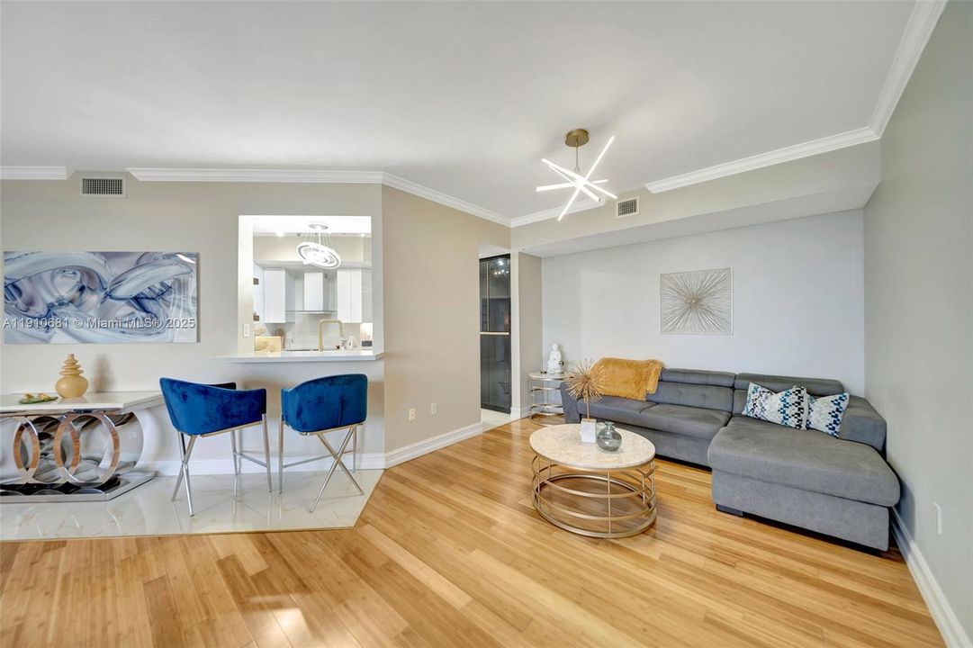 Den can be closed off for 3rd bedroom