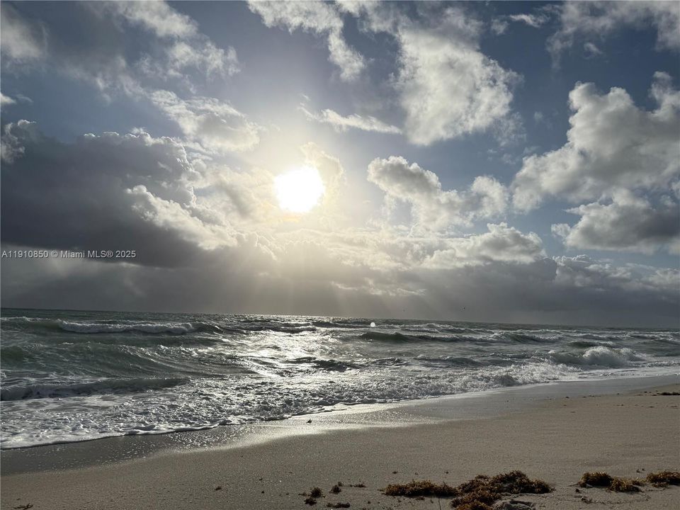 Beach access directly from the building.