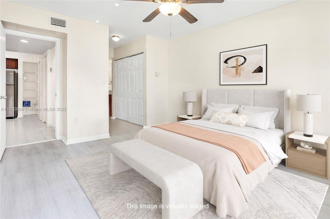 Primary Bedroom Virtually Staged