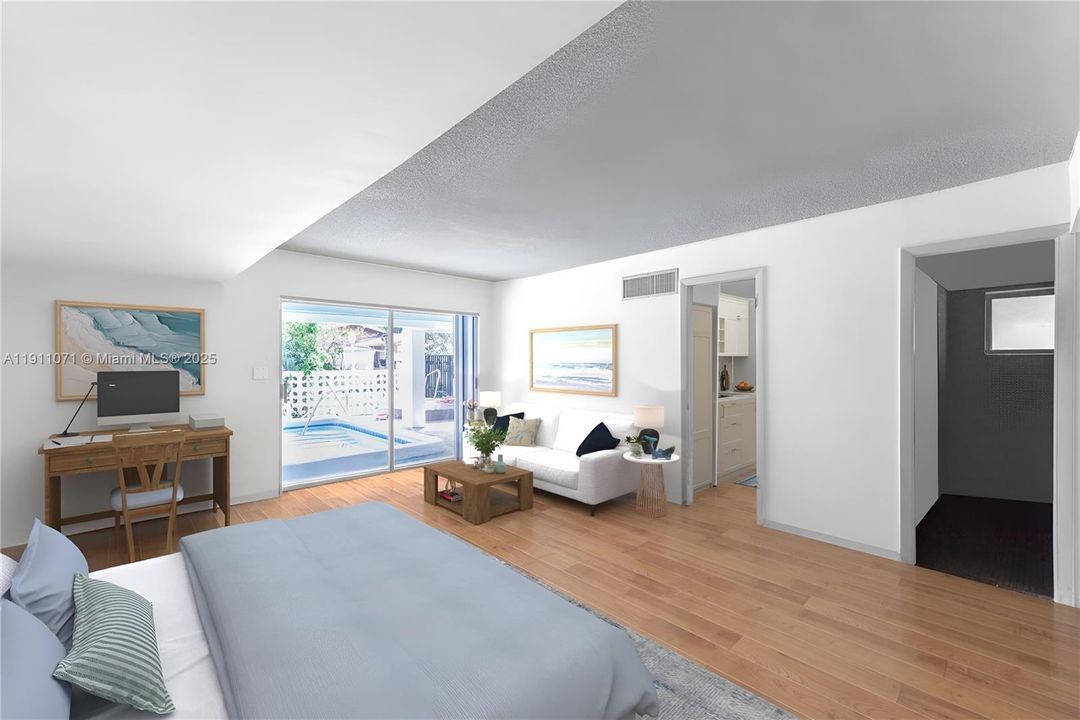 Rendering of renovated unit.