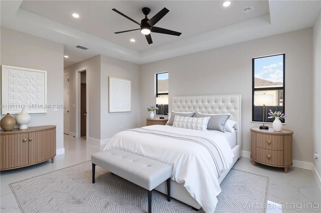 Primary Bedroom Virtual Staging