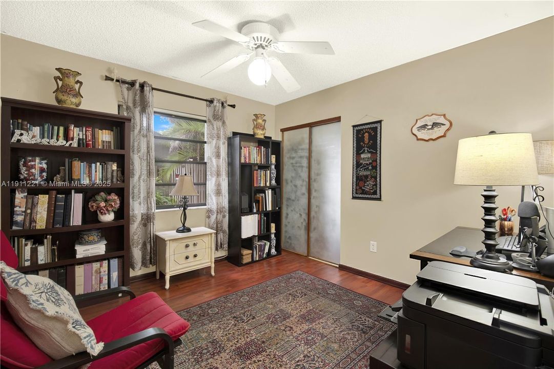 Bedroom used as office