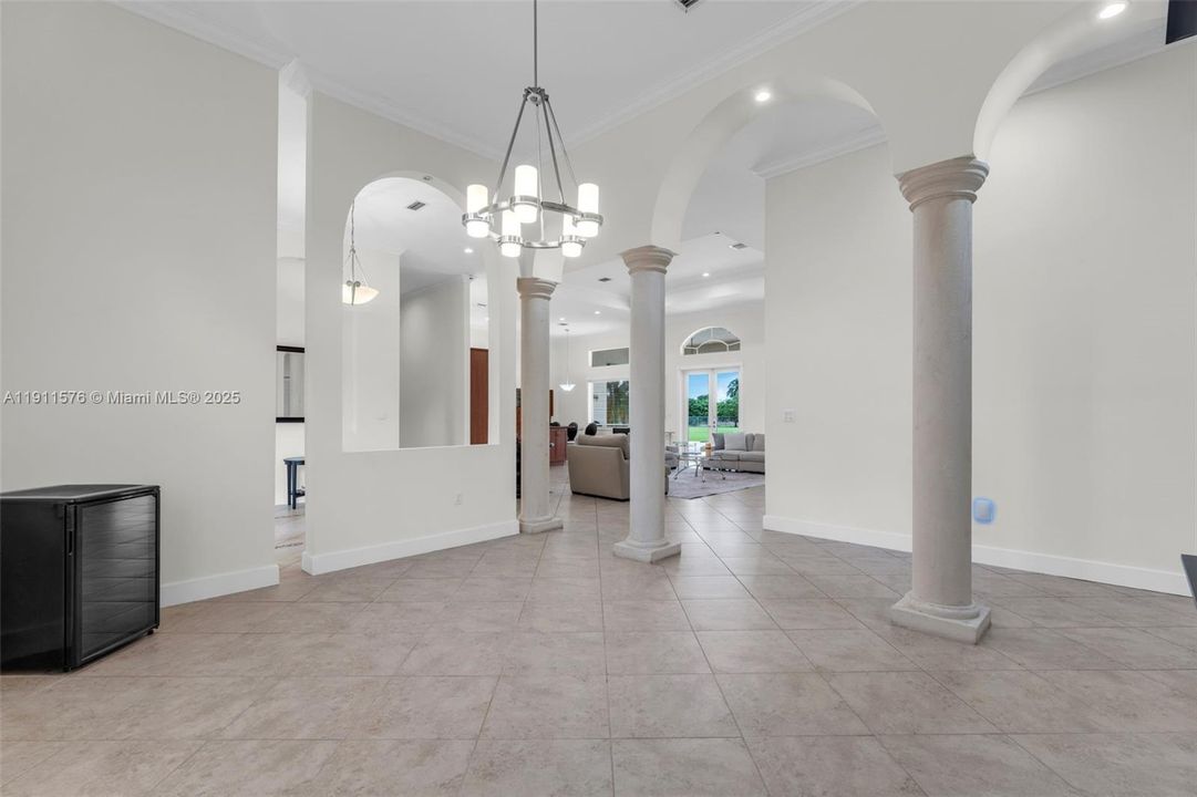 A VIEW FROM SALON OFF THE FOYER