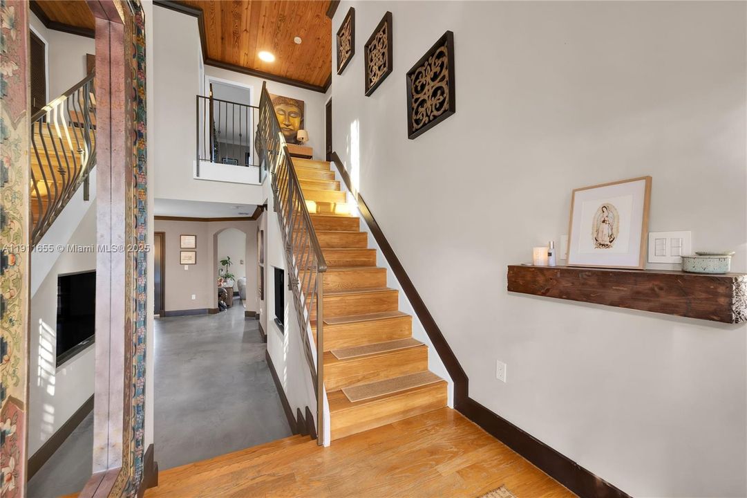 Double height entrance