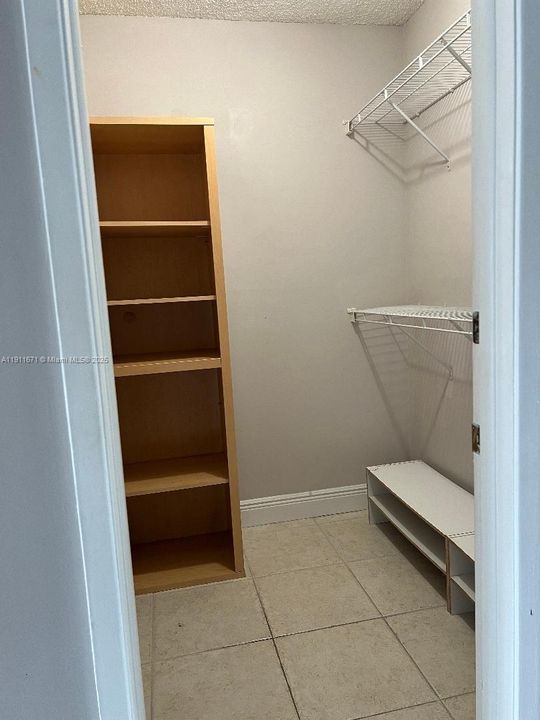 Master walk in closet