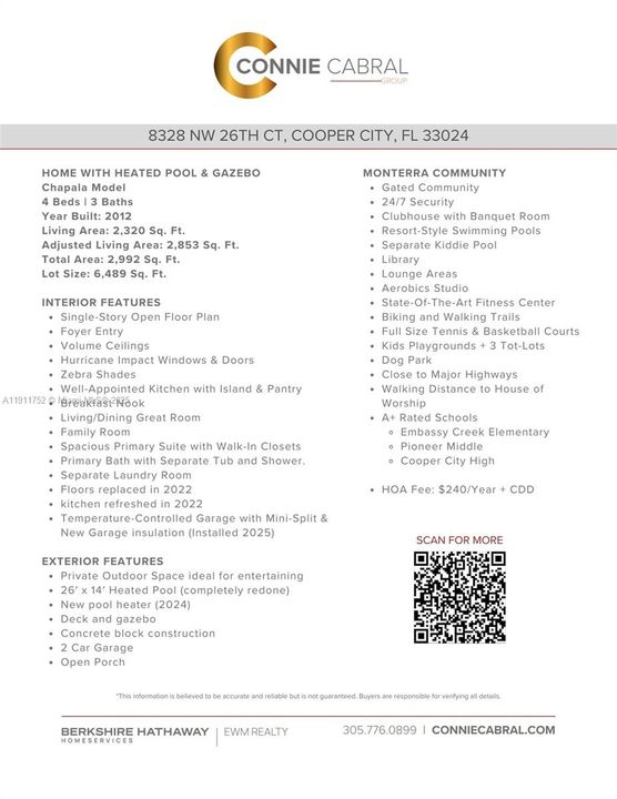 Active With Contract: $1,025,000 (4 beds, 3 baths, 2320 Square Feet)