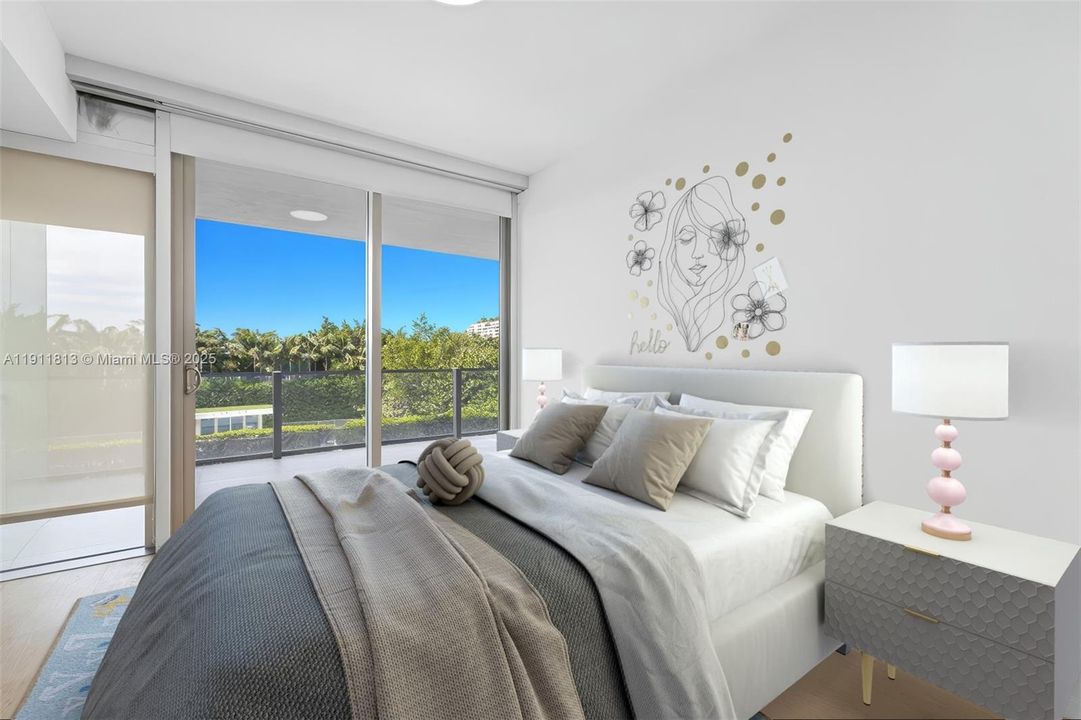 Secondary Bedroom Virtually Staged