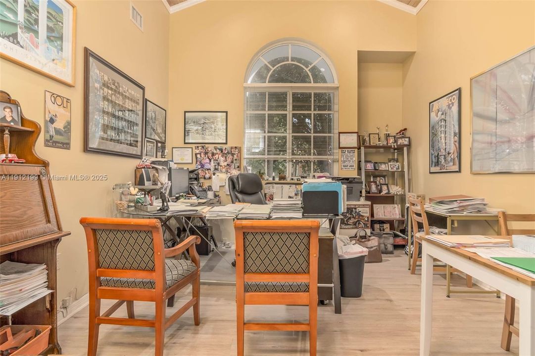 Another large office with high ceilings