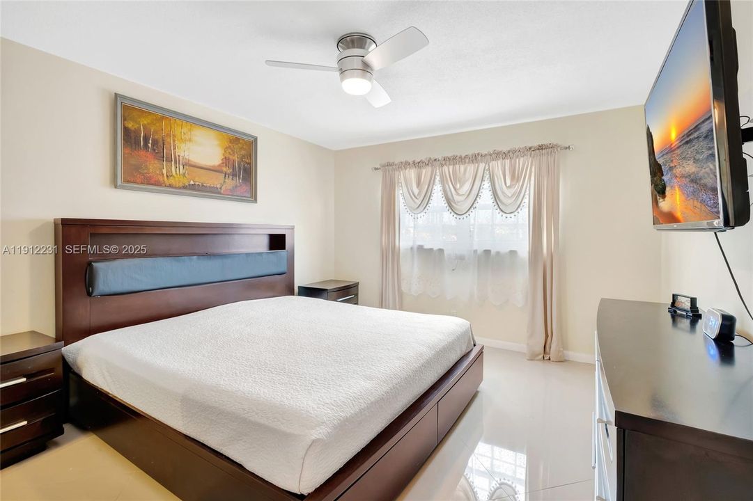 Master bedroom, spacious and bright. High impact windows.