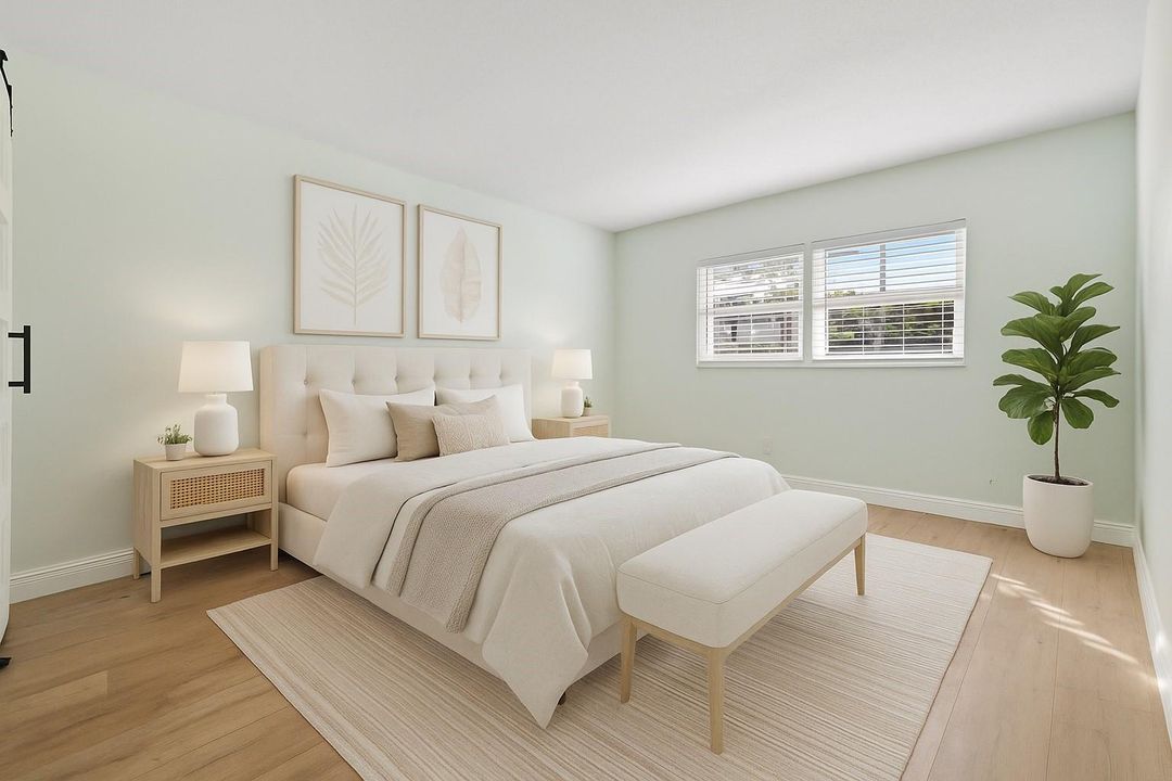 Primary Bedroom Virtually staged
