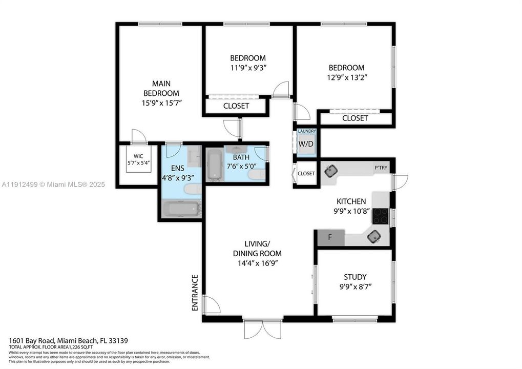 На продажу: $649,000 (3 спален, 2 ванн, 1220 Квадратных фут)