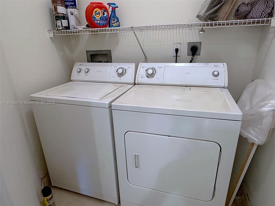 Full size washer and dryer