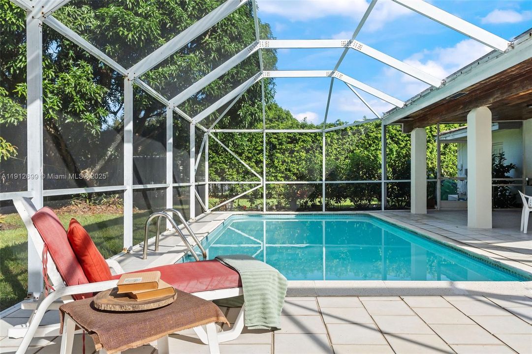 Immense Patio with screened pool