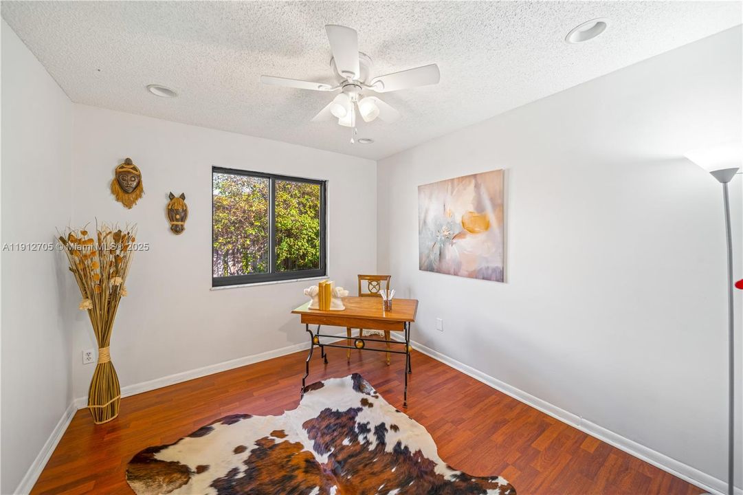 Bedroom currently used as office.