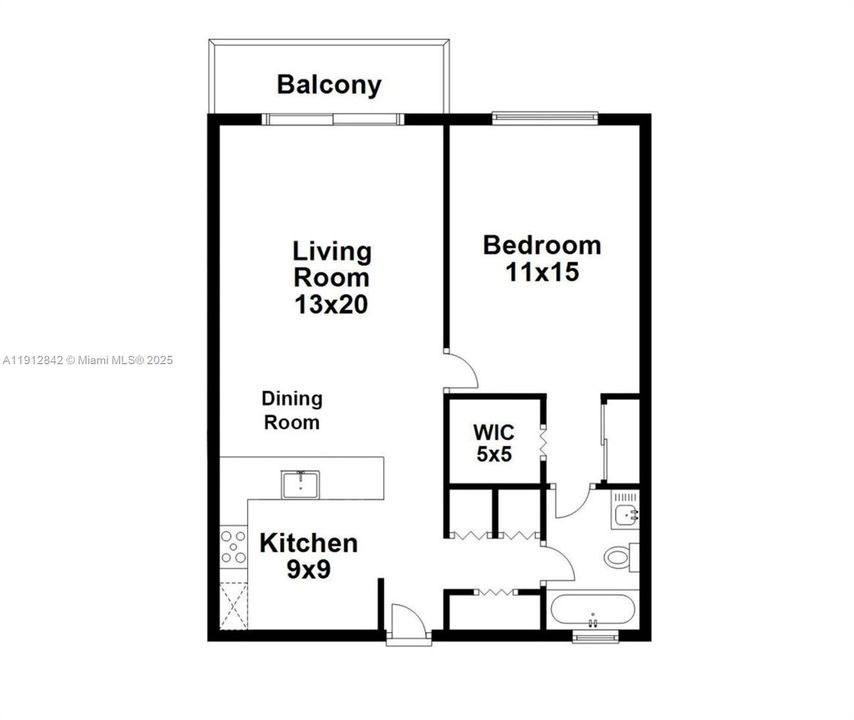 Active With Contract: $1,850 (1 beds, 1 baths, 712 Square Feet)