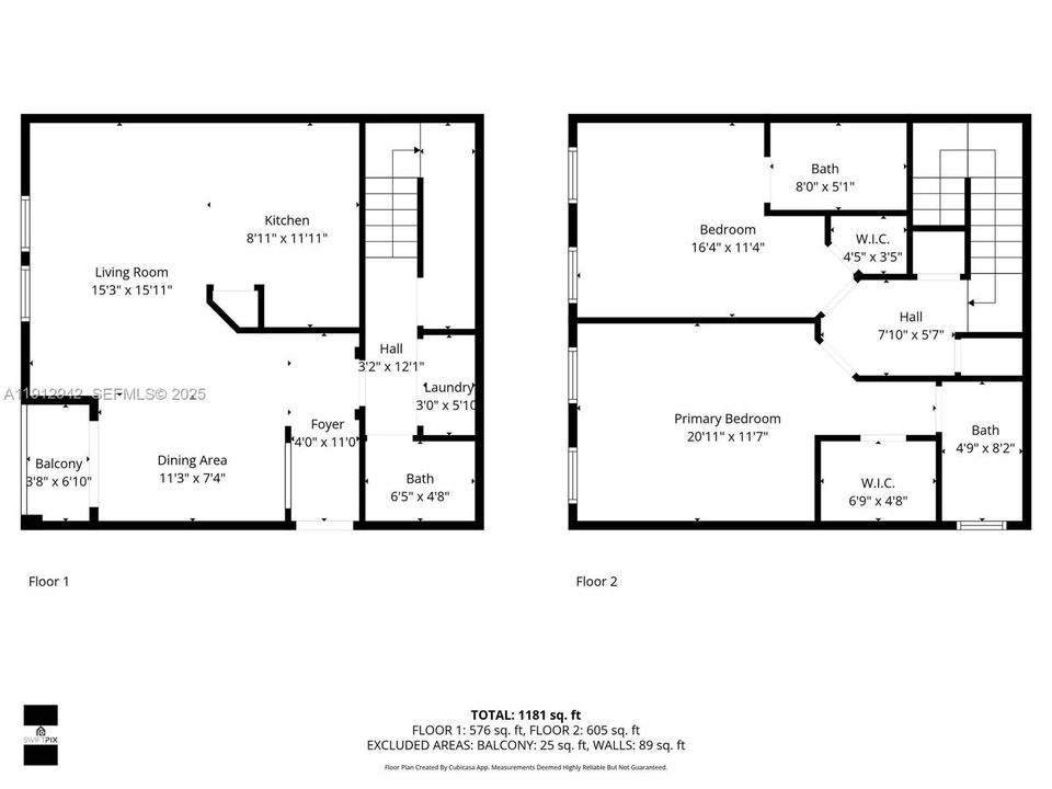 For Sale: $325,000 (2 beds, 2 baths, 1205 Square Feet)