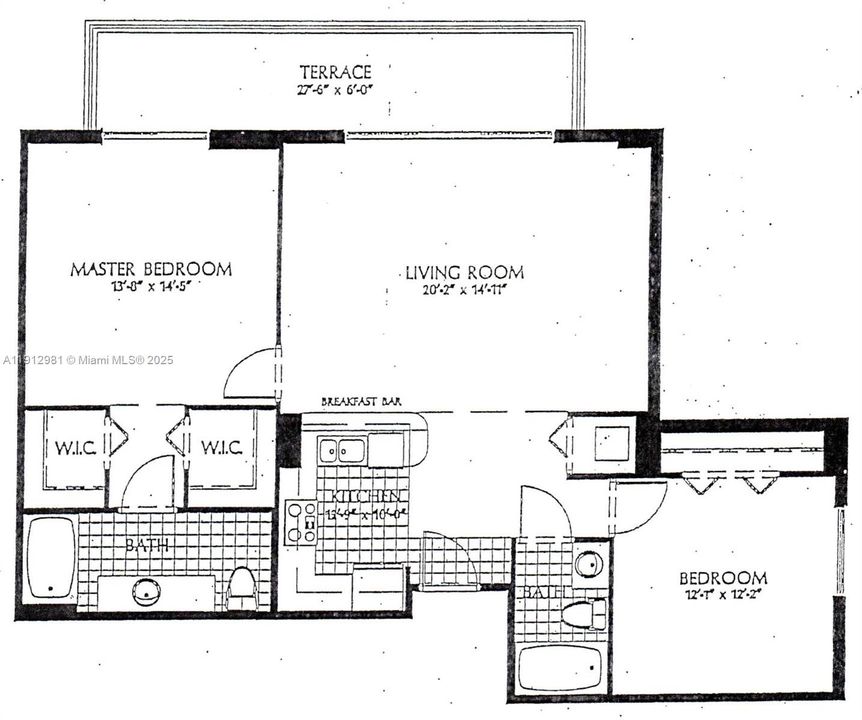 На продажу: $410,000 (2 спален, 2 ванн, 914 Квадратных фут)
