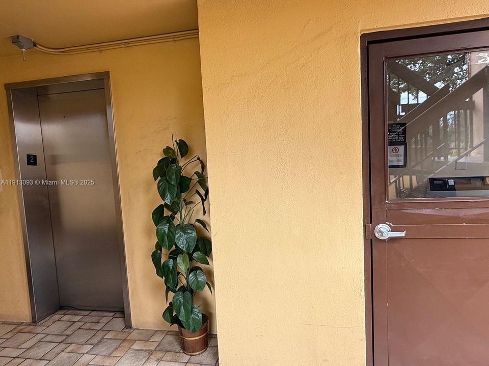 Elevator and Laundry room