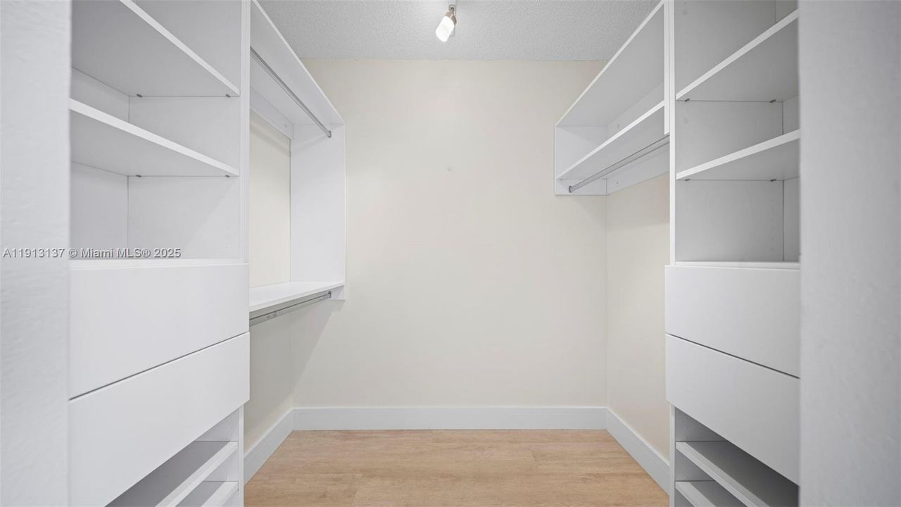Walk In closet, Primary Bedroom