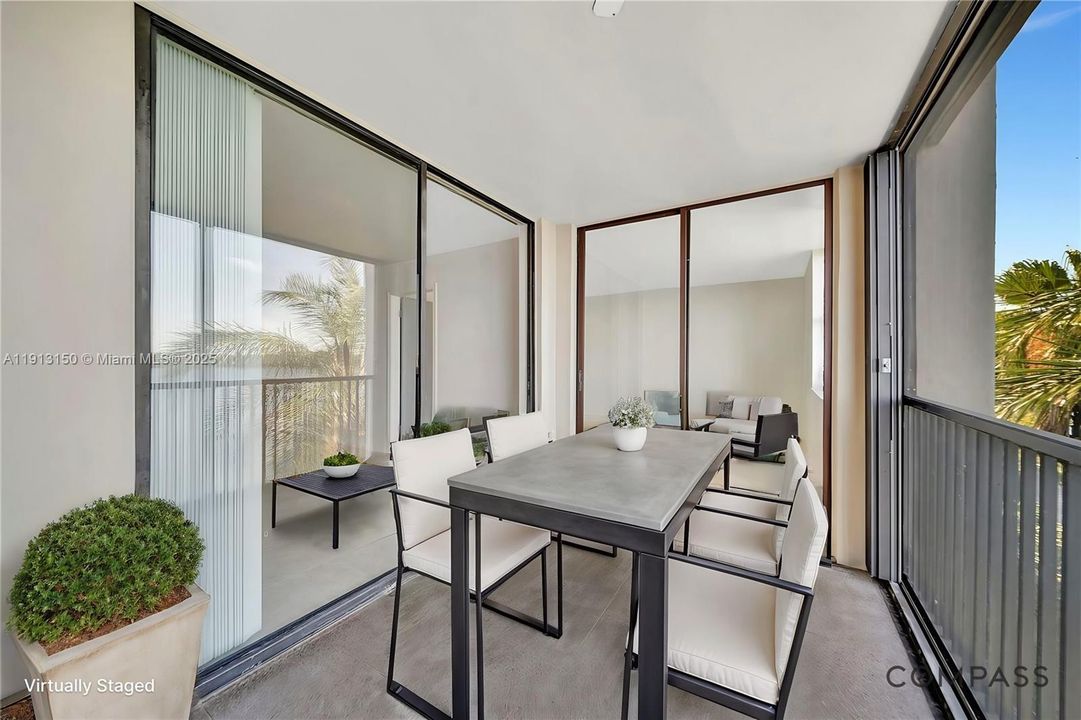 Screened-In Balcony with Sunset Views