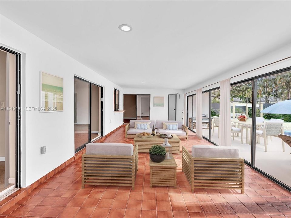 Virtual Staging for the Flex Room. This space is over 460 sqft affording endless possibilities to meet your lifestyle needs. (Listed as Bedroom 4 by previous owner)