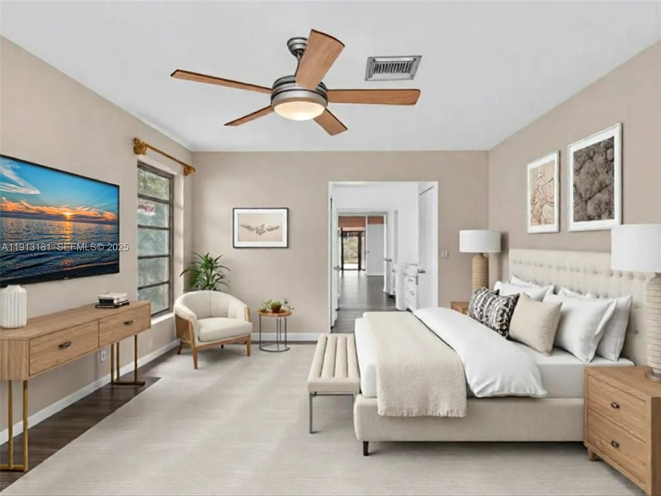 Virtual Staging for primary bedroom suite