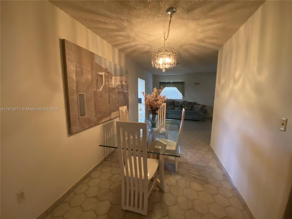 Separate dining area