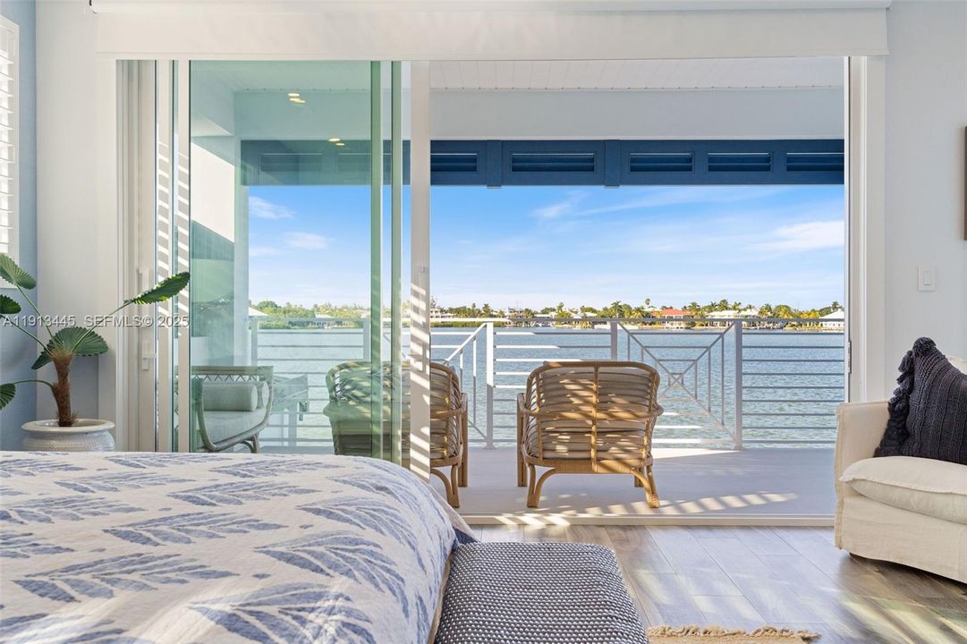 Stunning water views right from your bed