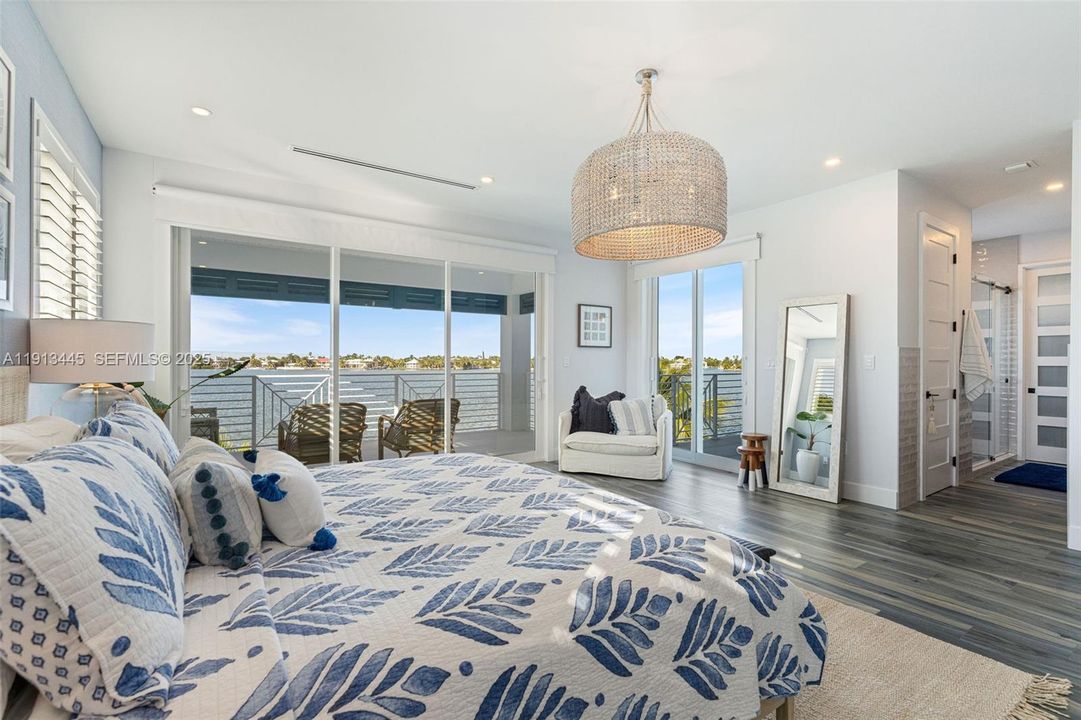 Stunning water views right from your bed