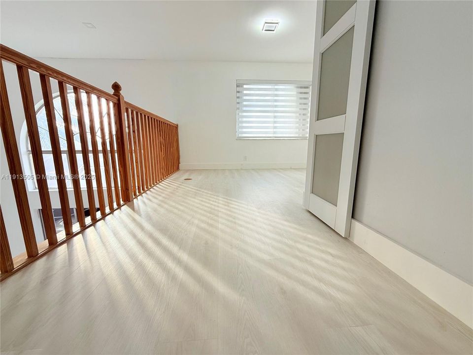 View from the Balcony to Bedroom/Loft