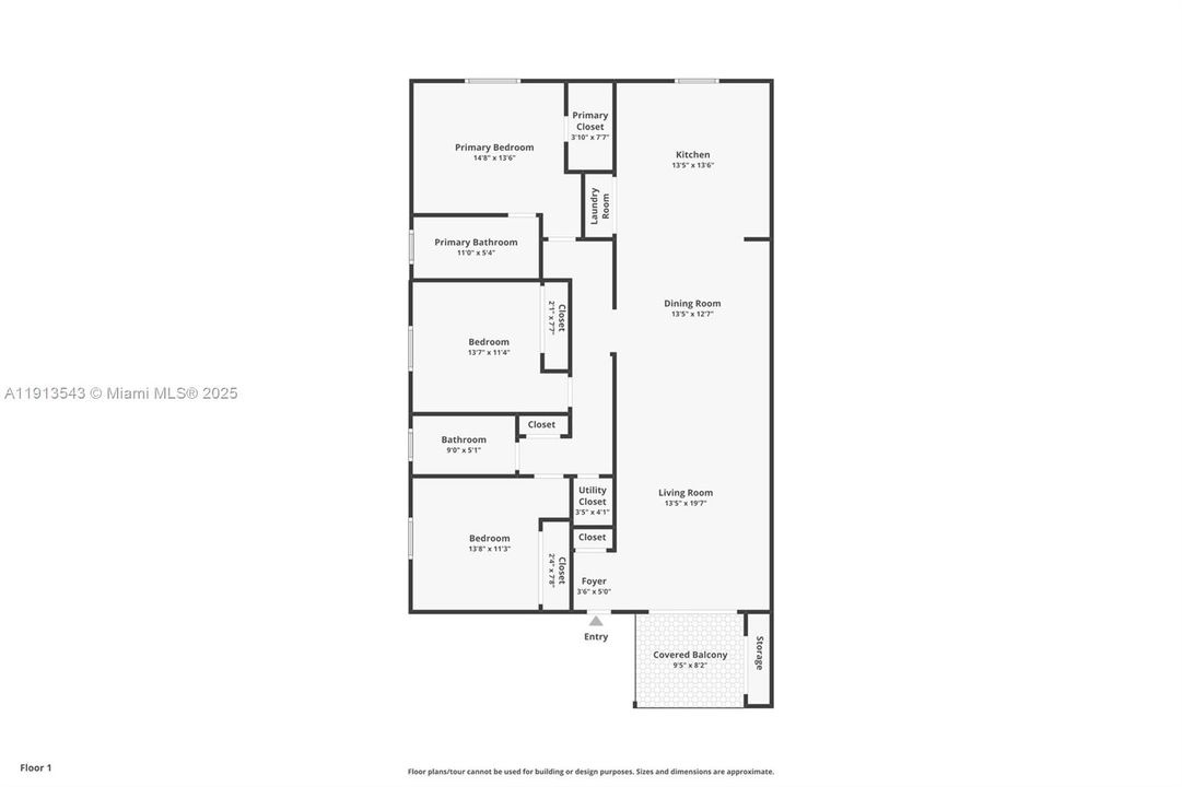 For Rent: $3,800 (3 beds, 2 baths, 1512 Square Feet)