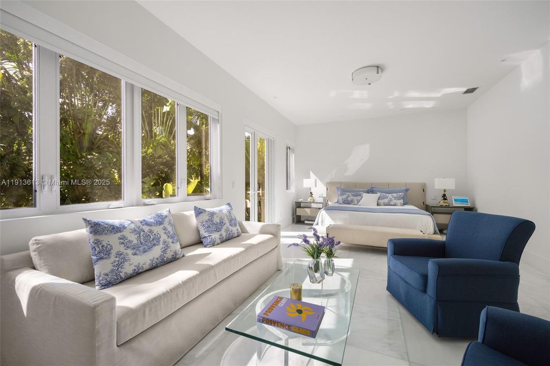 Master bedroom seating area. (bedroom 2)