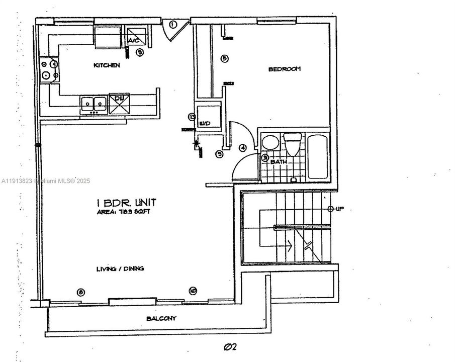 Active With Contract: $387,000 (1 beds, 1 baths, 720 Square Feet)