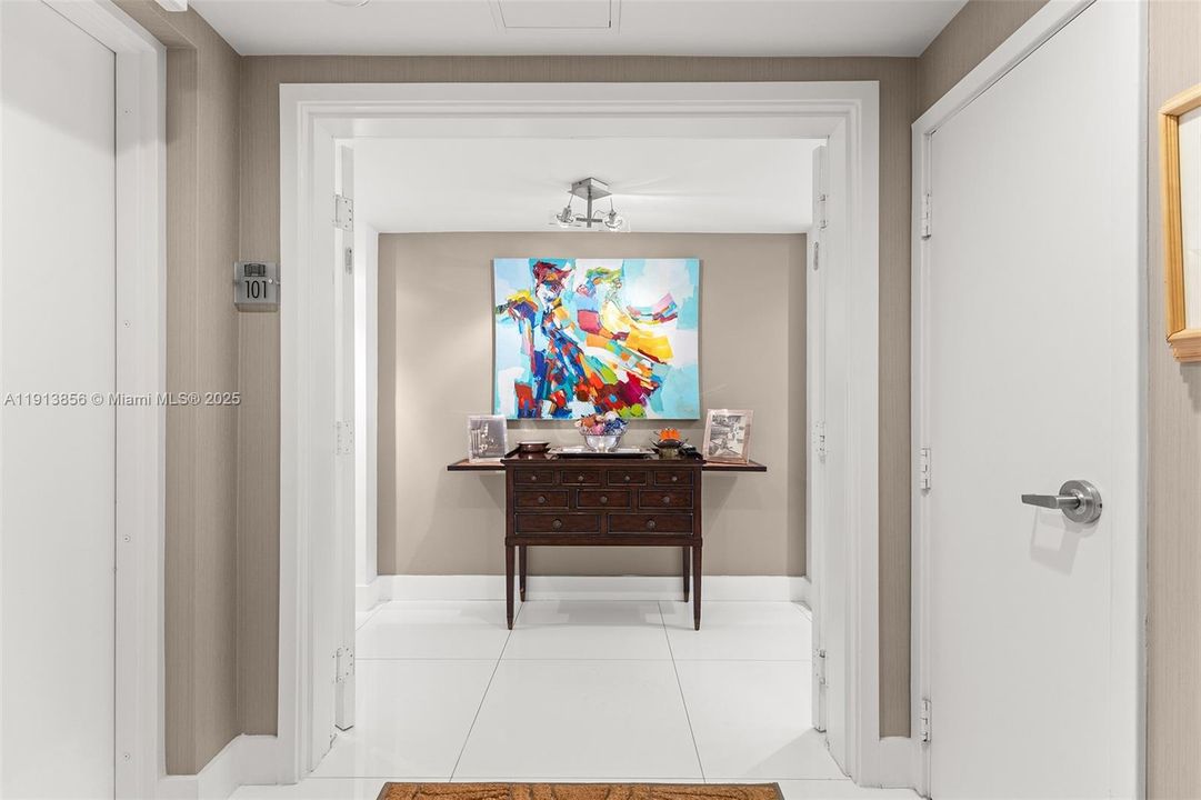 Private entrance to your new home Riva #101. (No shared hallways.)