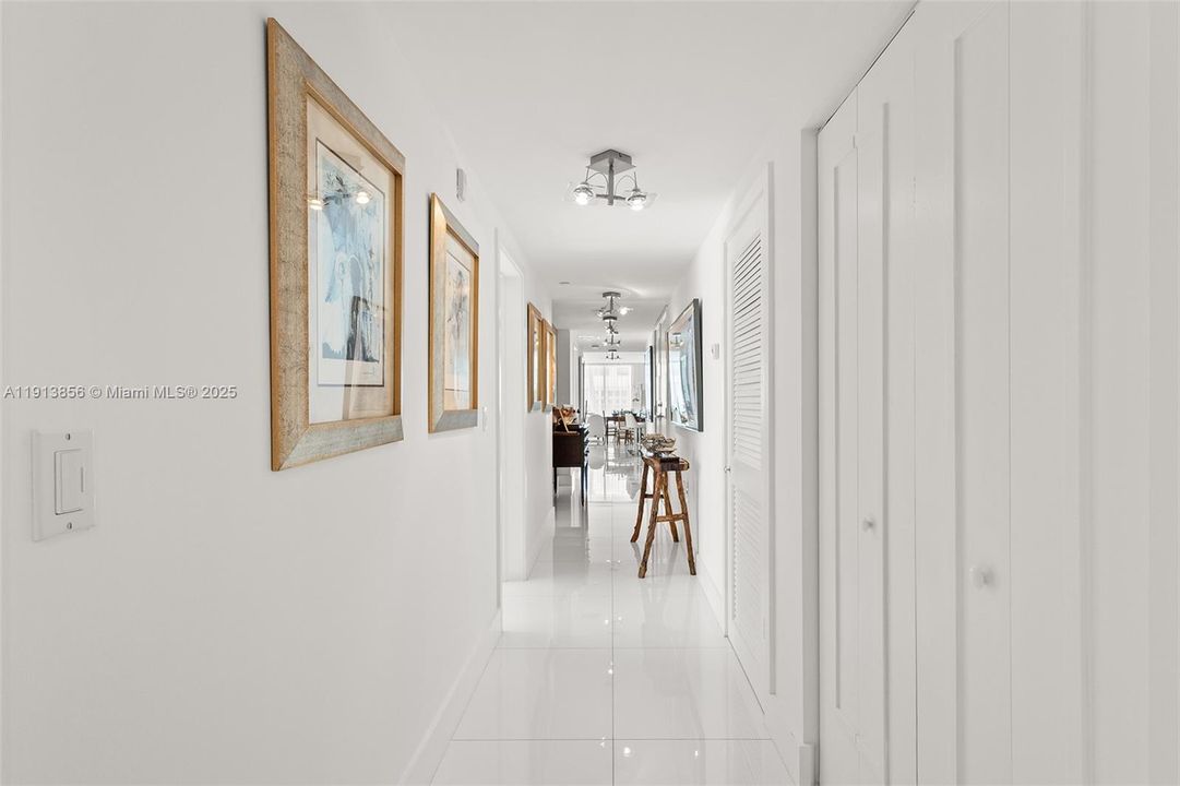 Interior hallway of Riva #101