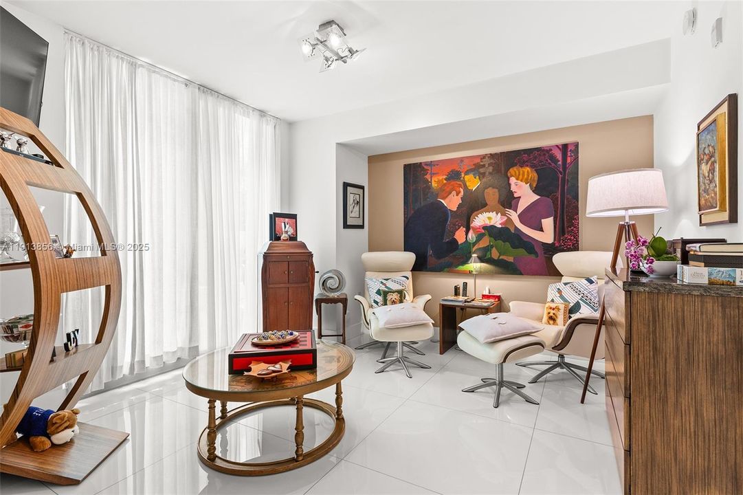 Currently used as a sitting room, this is bedroom #3