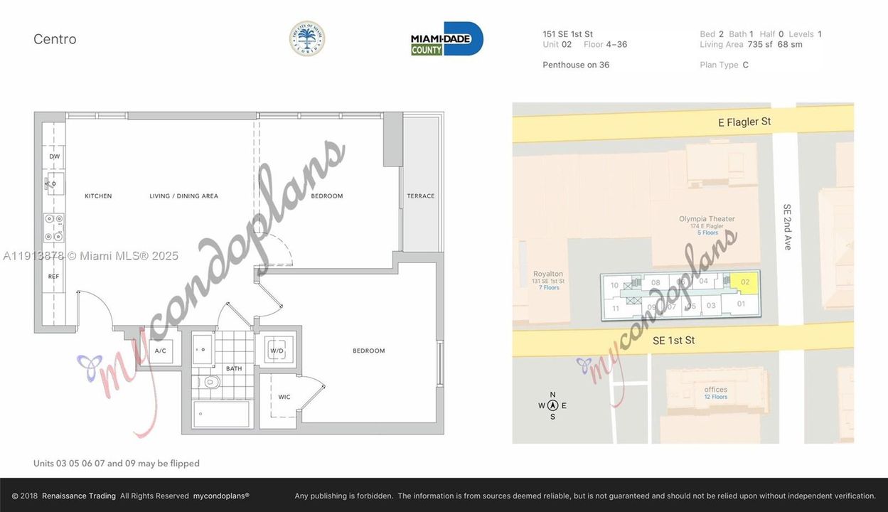 待售: $395,000 (1 贝兹, 1 浴室, 736 平方英尺)
