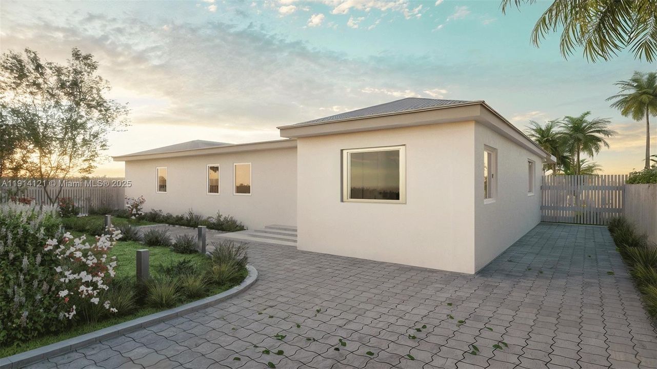 Rendering for illustrative purposes only. Actual structures need to be approved by the Palm Bay Historic Board.