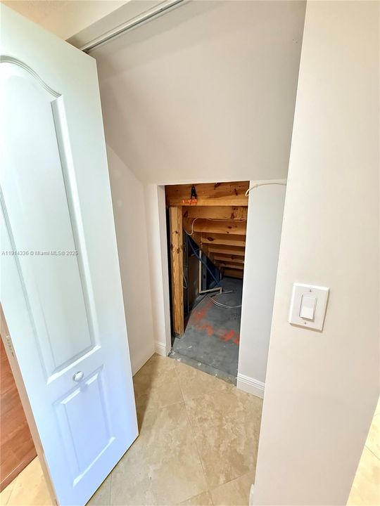 Additional Storage Room under staircase