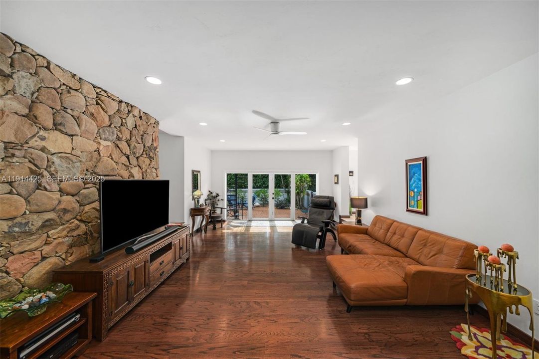 Family room with outdoor access