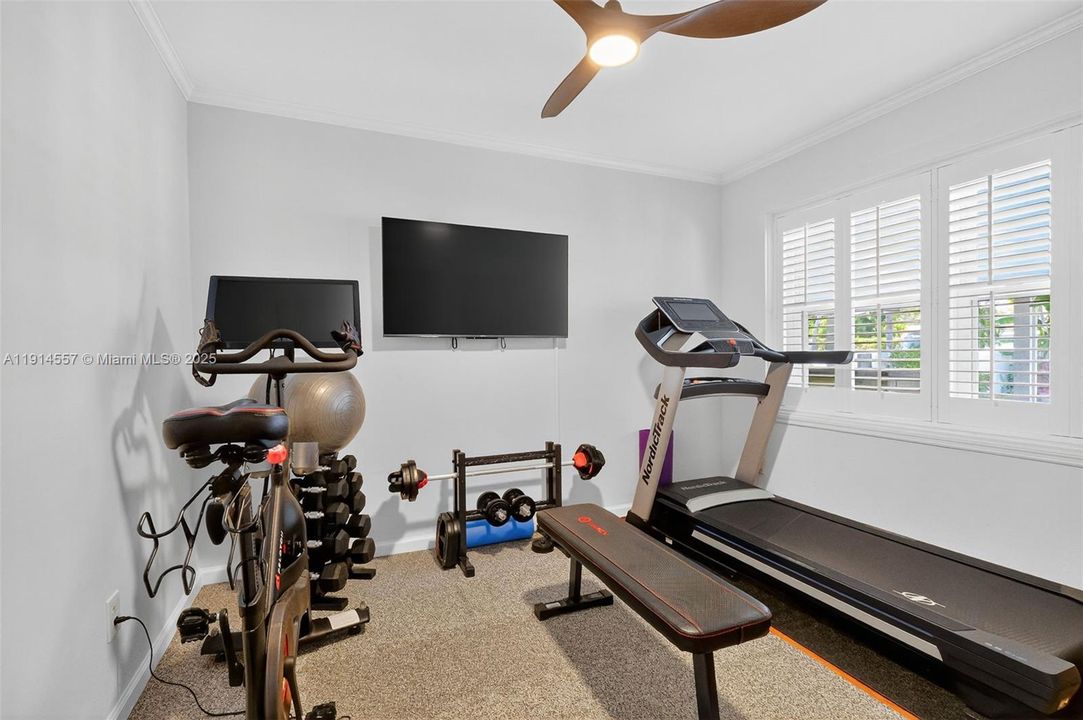 Bed 3 and exercise room